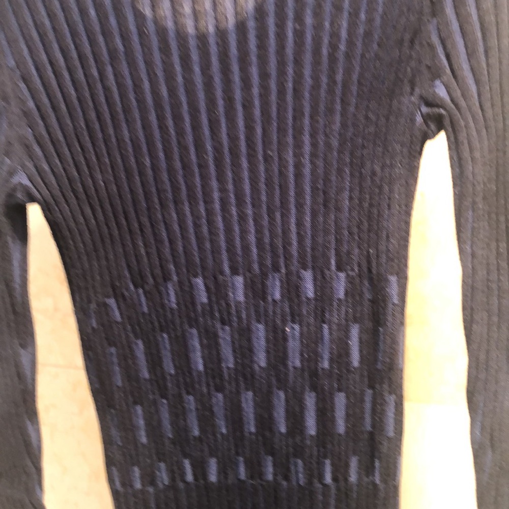 Max Studio Ripped Navy Blue Dress - Picture 4 of 6
